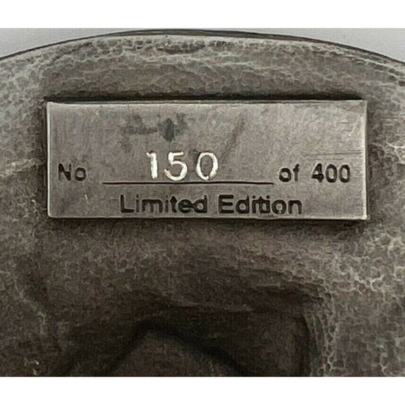 Vintage 2000 Hall Brake Supply Millennium Limited Edition Pewter Belt Buckle - Picture 7 of 8